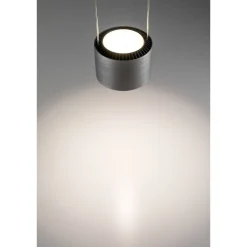 LED-riippuvalaisin Paulmann Aldan, 2700K, himmennettävä, musta/harjattu alumiini