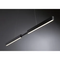 LED-riippuvalaisin Paulmann Aptare säädettävä leveys ja korkeus 2700K 2050lm/2050lm 2x16.5/16.5W liikeohjattava himmennettävä harjattu alumiini