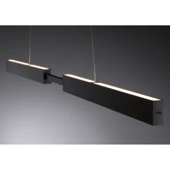 LED-riippuvalaisin Paulmann Aptare säädettävä leveys ja korkeus 2700K 2050lm/2050lm 2x16.5/16.5W liikeohjattava himmennettävä harjattu alumiini