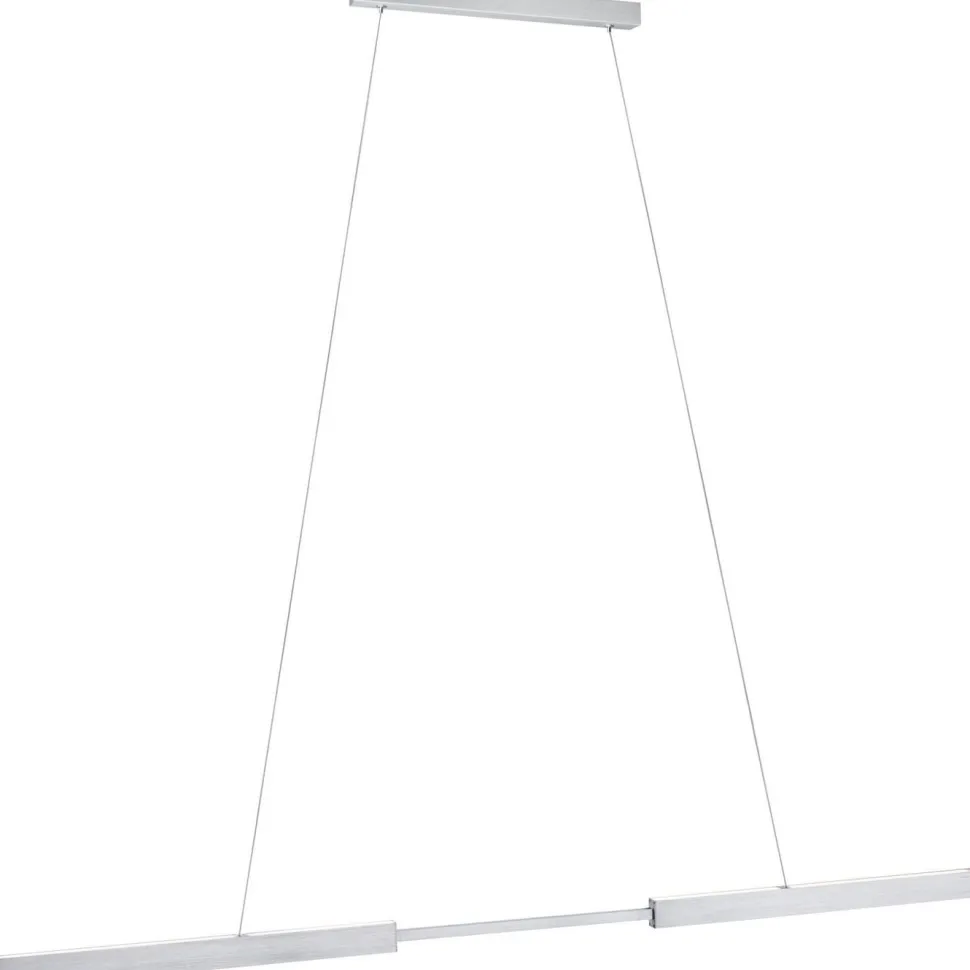 LED-riippuvalaisin Paulmann Aptare säädettävä leveys ja korkeus 2700K 2050lm/2050lm 2x16.5/16.5W liikeohjattava himmennettävä harjattu alumiini