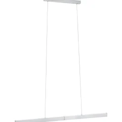 LED-riippuvalaisin Paulmann Aptare säädettävä leveys ja korkeus 2700K 2050lm/2050lm 2x16.5/16.5W liikeohjattava himmennettävä harjattu alumiini