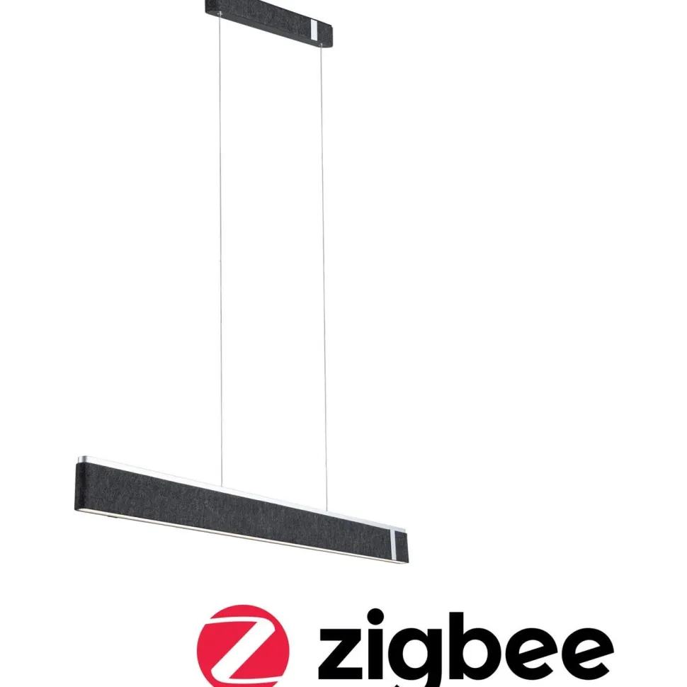 LED-riippuvalaisin Paulmann Jagun Smart Home Zigbee 3.0 1800lm 21W himmennettävä antrasiitti