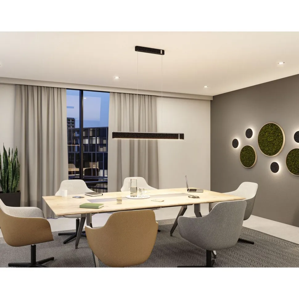 LED-riippuvalaisin Paulmann Jagun Smart Home Zigbee 3.0 1800lm 21W himmennettävä antrasiitti