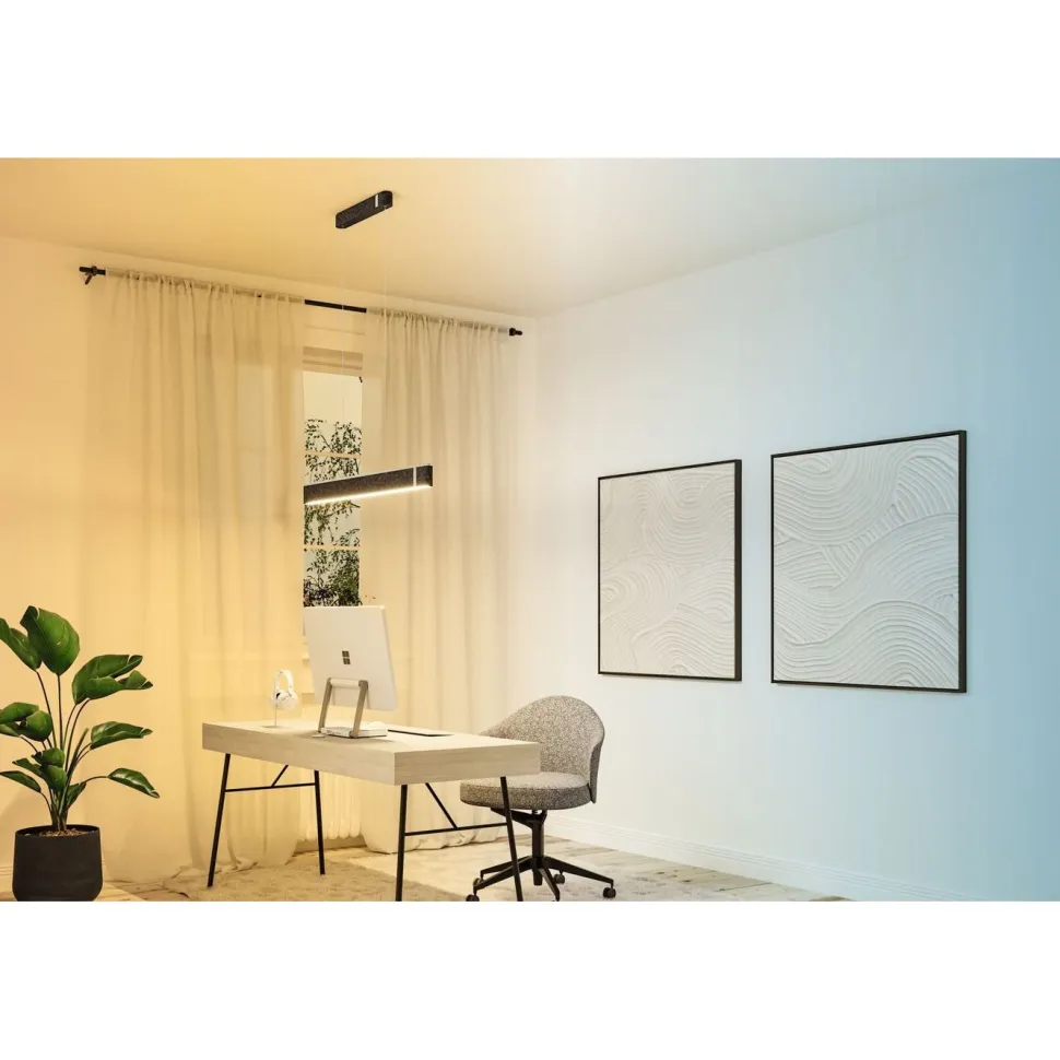 LED-riippuvalaisin Paulmann Jagun Smart Home Zigbee 3.0 1800lm 21W himmennettävä antrasiitti