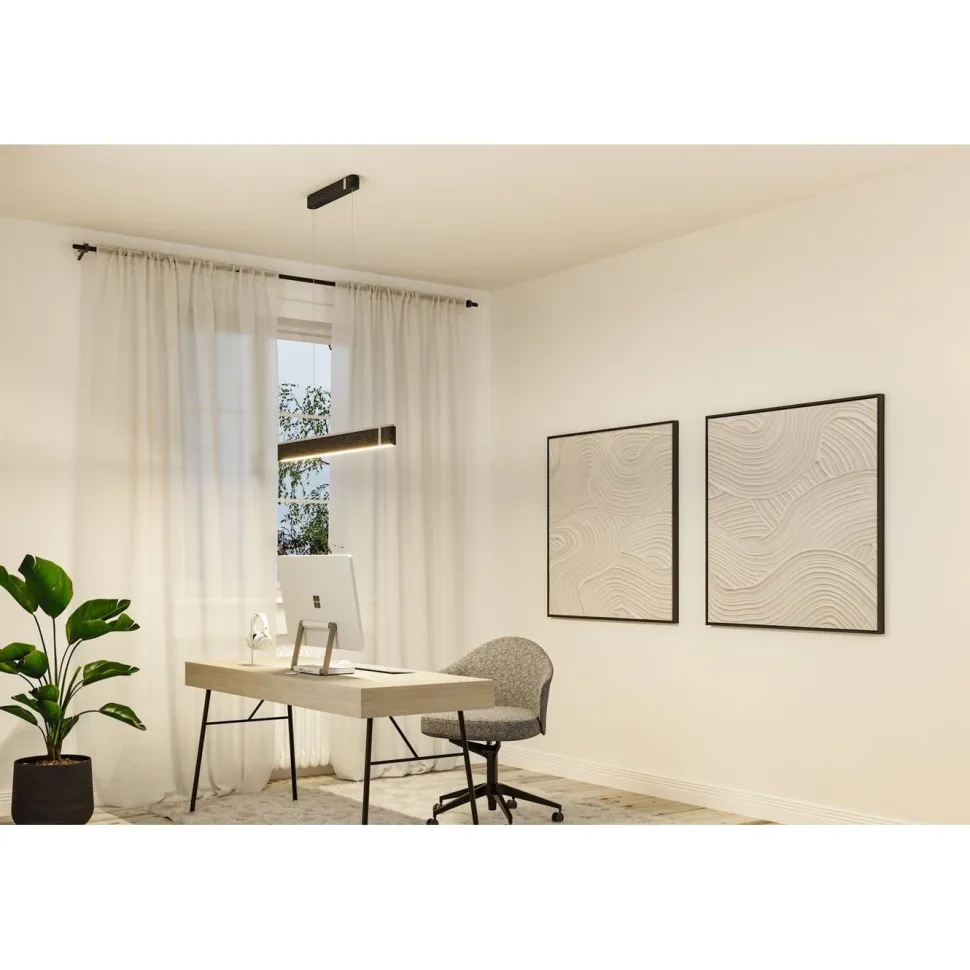 LED-riippuvalaisin Paulmann Jagun Smart Home Zigbee 3.0 1800lm 21W himmennettävä antrasiitti