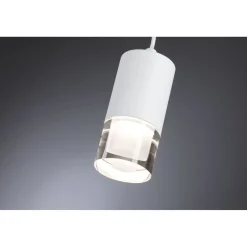 LED-riippuvalaisin Paulmann Kame Ø7.6cm 9W IP44 kirkas/valkoinen