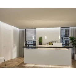 LED-riippuvalaisin Paulmann Kame Ø7.6cm 9W IP44 kirkas/valkoinen