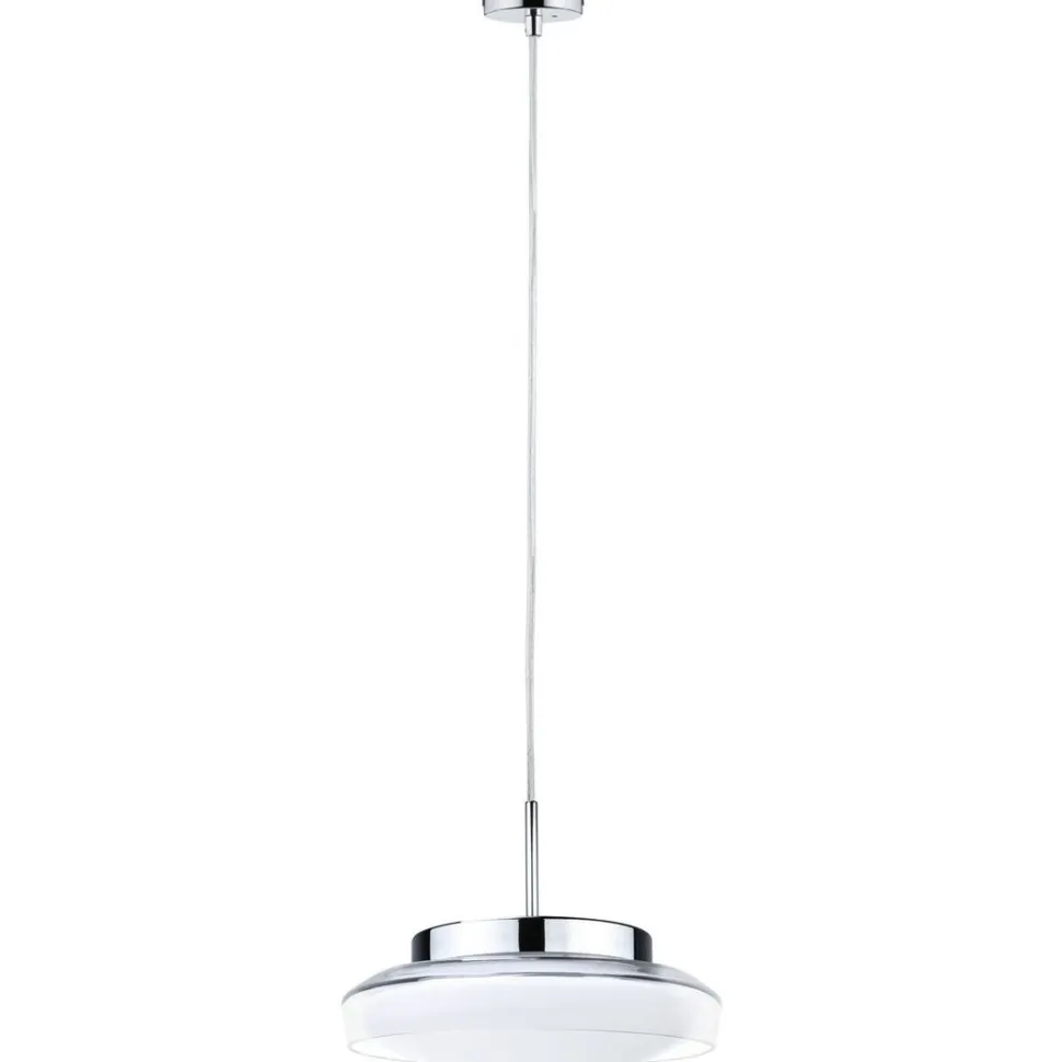 LED-riippuvalaisin Paulmann Luena, IP44, lasi/kromi