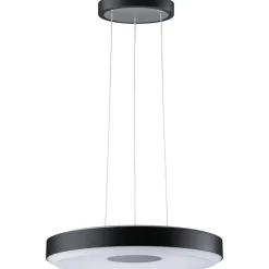 LED-riippuvalaisin Paulmann Puric Pane, 2700K, himmennettävä, musta/harmaa