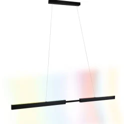 LED-riippuvalaisin Paulmann Smart Home Zigbee 3.0 Aptare, säädettävä, RGBW+, himmennettävä, 1920lm/1920lm, 2x16W, harjattu musta