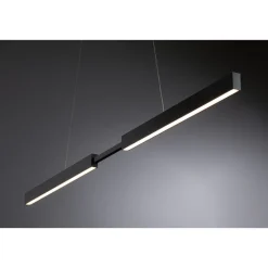 LED-riippuvalaisin Paulmann Smart Home Zigbee 3.0 Aptare, säädettävä, RGBW+, himmennettävä, 1920lm/1920lm, 2x16W, harjattu musta
