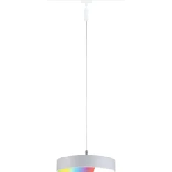LED-riippuvalaisin Paulmann URail Smart Home Zigbee 3.0 Hildor, Ø31cm, 510lm, 10W, RGBW+, himmennettävä, 230V, mattamusta