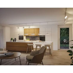LED-riippuvalaisin Paulmann URail Smart Home Zigbee 3.0 Hildor, Ø31cm, 510lm, 10W, RGBW+, himmennettävä, 230V, mattamusta