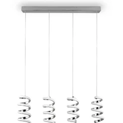 LED-riippuvalaisin Trio Laola, 4-os, kromi, 4000K