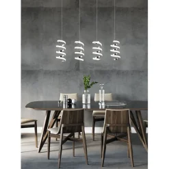 LED-riippuvalaisin Trio Laola, 4-os, kromi, 4000K