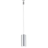LED-riippuvalaisin URail Barrel Ø 85x170 mm mattakromi/alumiini