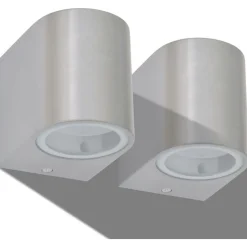 Led-seinävalaisimet ulkotiloihin 2 kpl pyöreä alaspäin