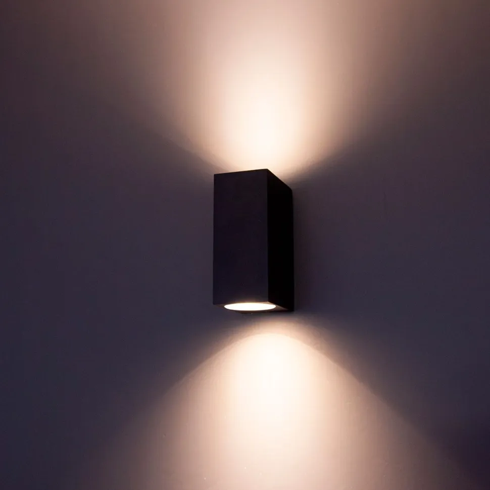 LED-seinävalaisin FTLIGHT Diva, GU10, IP44, musta