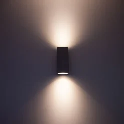 LED-seinävalaisin FTLIGHT Diva, GU10, IP44, musta