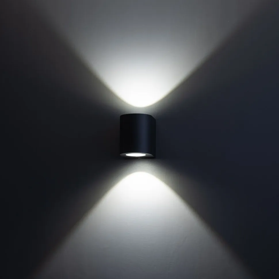 LED-seinävalaisin FTLIGHT Diva, 2x5W, 4000K, 105x105x90mm, musta