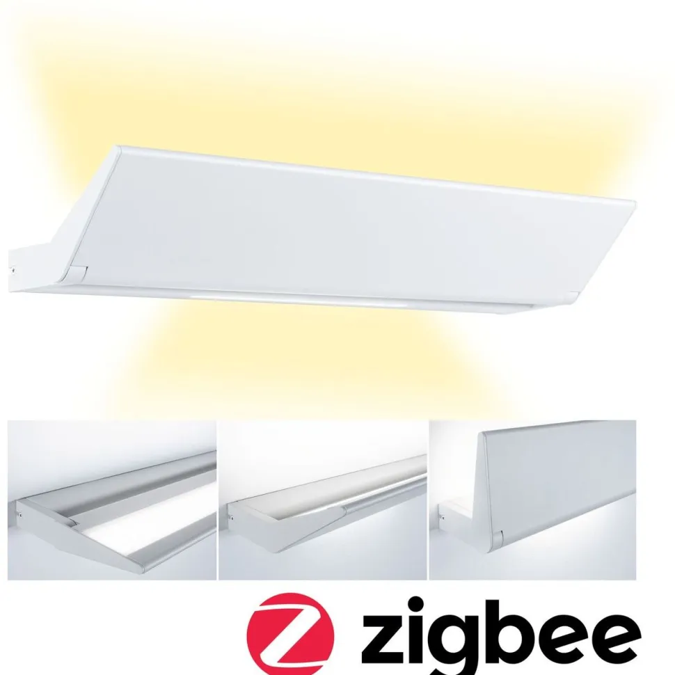 LED-seinävalaisin Paulmann Ranva, Smart Home Zigbee 3.0, säädettävä värilämpötila, himmennettävä, mattavalkoinen