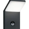LED-seinävalaisin Pearl 100x105x160 mm antrasiitti liiketunnistimella