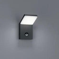 LED-seinävalaisin Pearl 100x105x160 mm antrasiitti liiketunnistimella