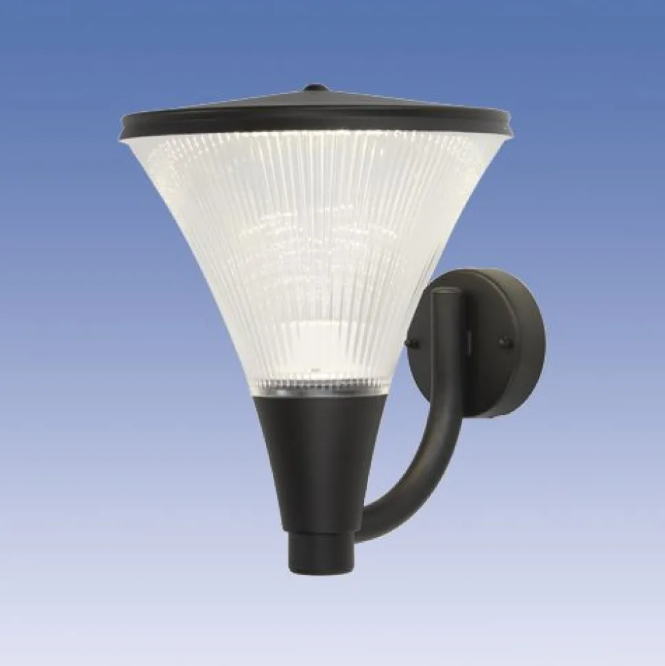 LED-seinävalaisin Aaria AA03MLED IP44 10W/840 musta ylöspäin