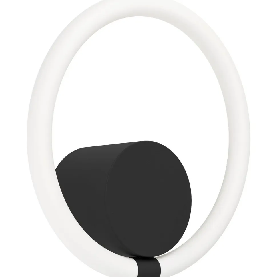 LED-Seinävalaisin Eglo Caranacoa 11.5W Ø26cm musta/valkoinen