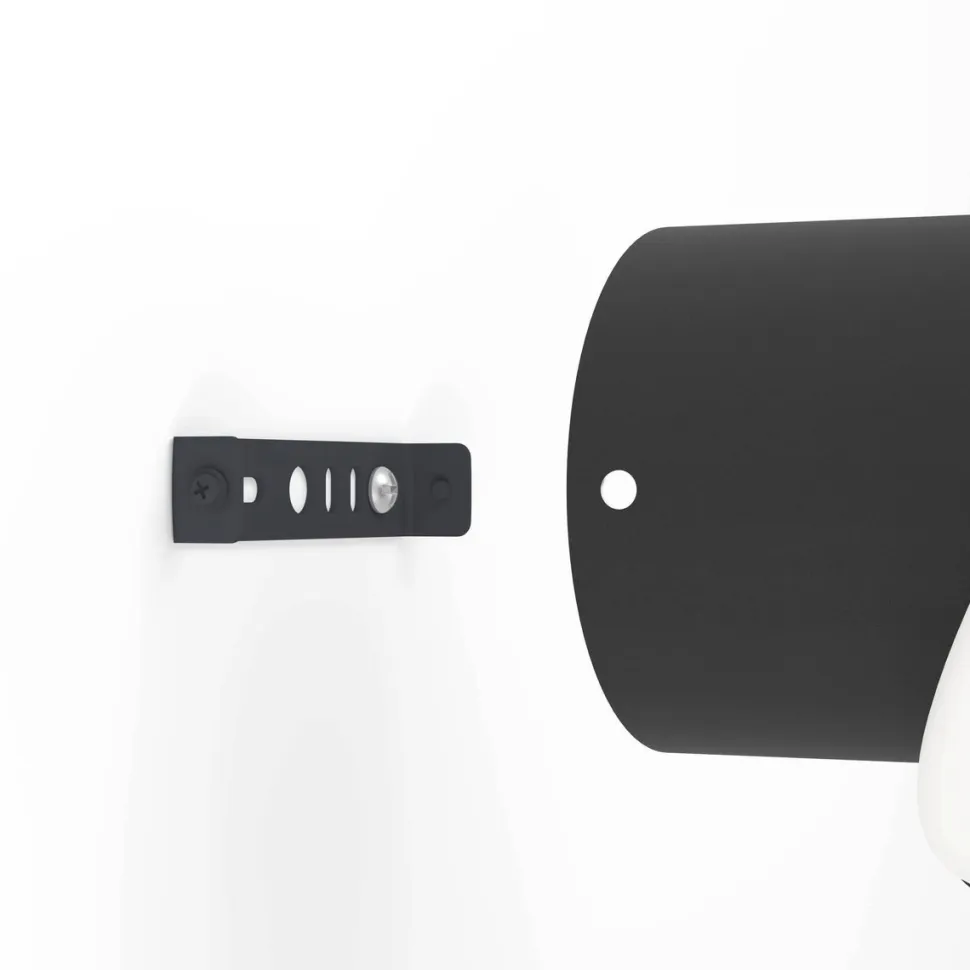 LED-Seinävalaisin Eglo Caranacoa 11.5W Ø26cm musta/valkoinen