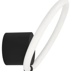 LED-Seinävalaisin Eglo Caranacoa 11.5W Ø26cm musta/valkoinen