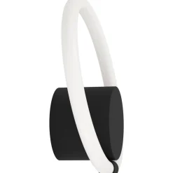 LED-Seinävalaisin Eglo Caranacoa 11.5W Ø26cm musta/valkoinen
