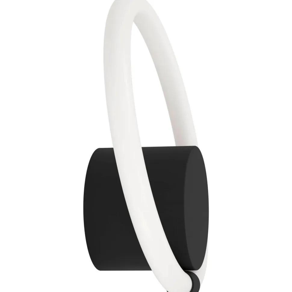 LED-Seinävalaisin Eglo Caranacoa 11.5W Ø26cm musta/valkoinen