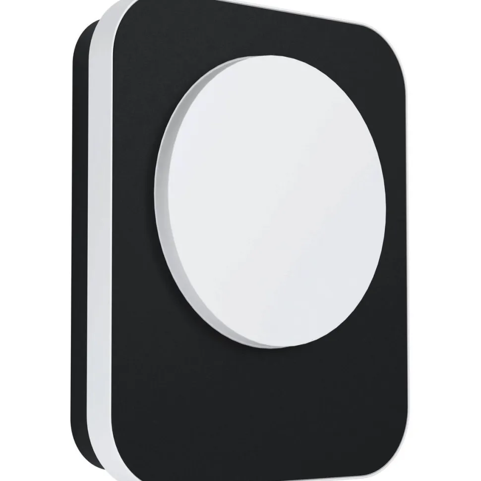 LED-Seinävalaisin Eglo Madriz 23x19cm musta/valkoinen