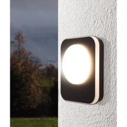 LED-Seinävalaisin Eglo Madriz 23x19cm musta/valkoinen
