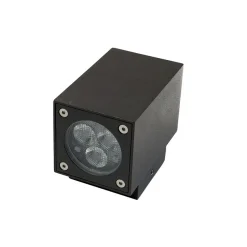 LED-seinävalaisin FTLIGHT Style Square 2x3W IP54 4000K grafiitinharmaa