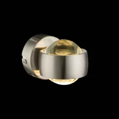 LED-seinävalaisin Globo Randi 2x3W matta nikkeli