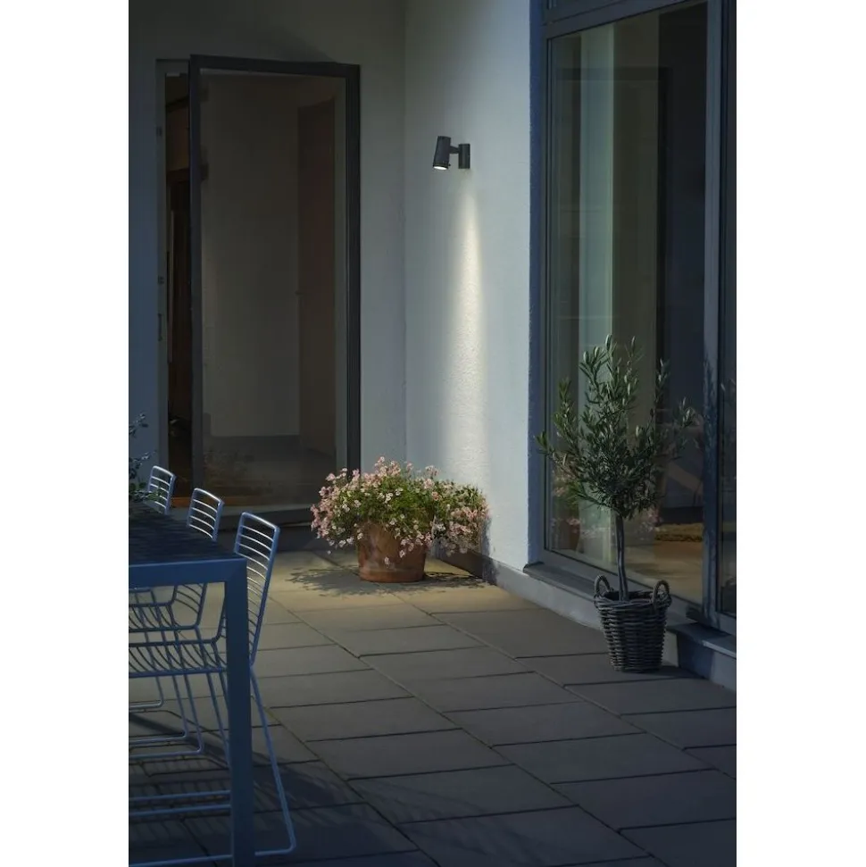 LED-Seinävalaisin Konstsmide Andria 7861-370 8W tummanharmaa