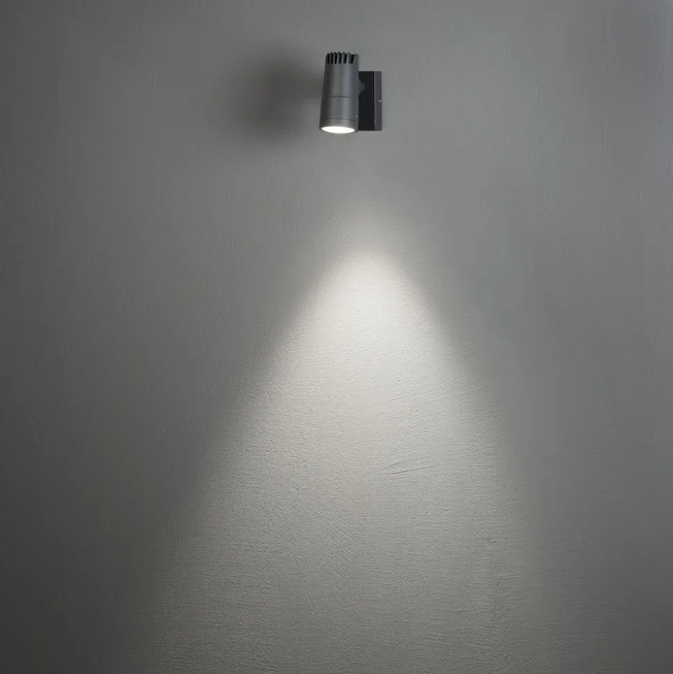 LED-Seinävalaisin Konstsmide Andria 7861-370 8W tummanharmaa