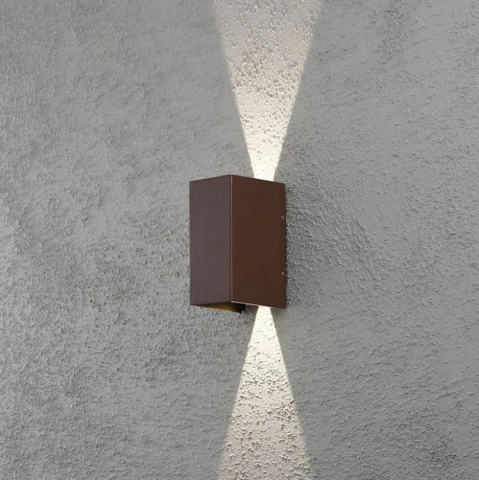 LED-seinävalaisin Konstsmide Cremona 7940-970, 2x3W, High Power, ruoste
