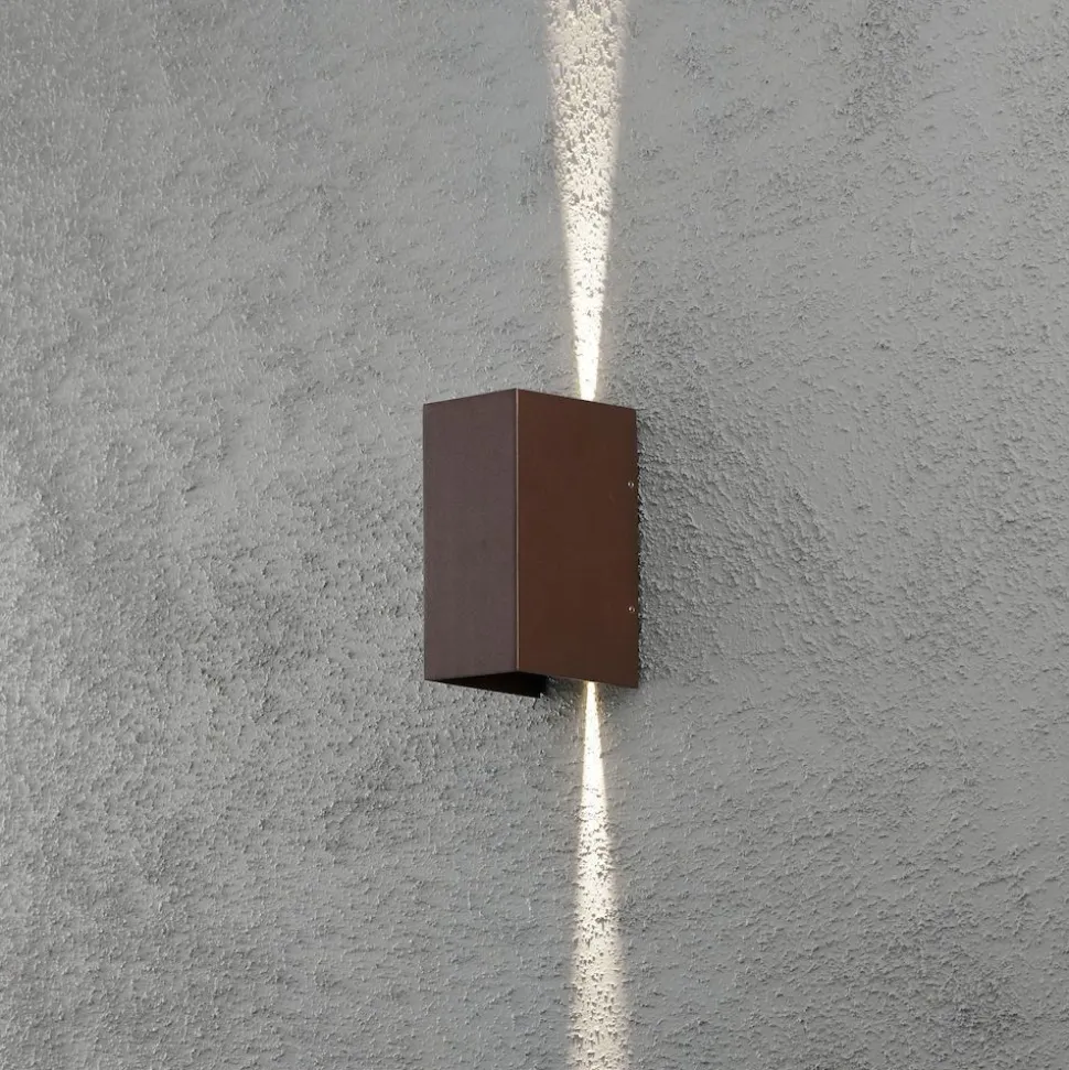LED-seinävalaisin Konstsmide Cremona 7940-970, 2x3W, High Power, ruoste