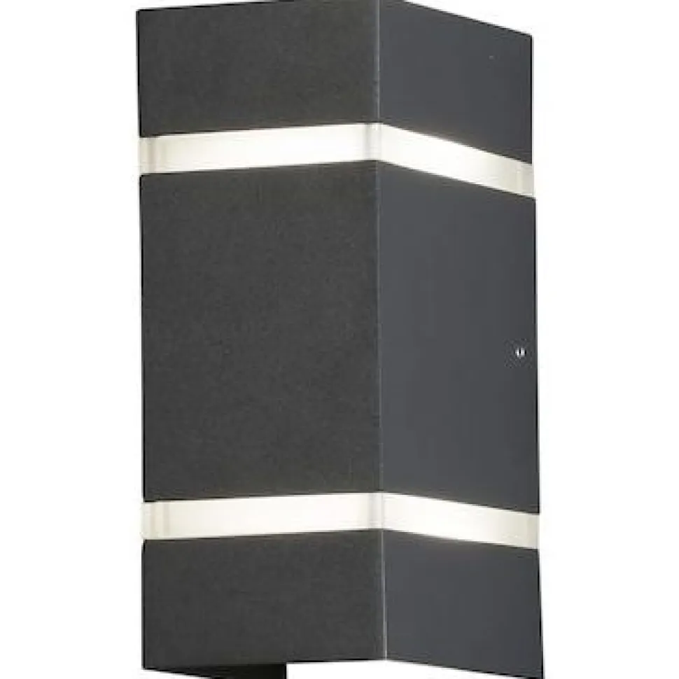 LED-Seinävalaisin Konstsmide Cremona 7998-370 2x3W tummanharmaa