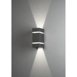 LED-Seinävalaisin Konstsmide Cremona 7998-370 2x3W tummanharmaa