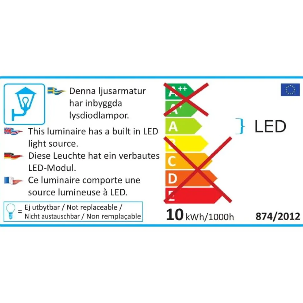 LED-Seinävalaisin Konstsmide Cremona 7946-370 3x3W tummanharmaa