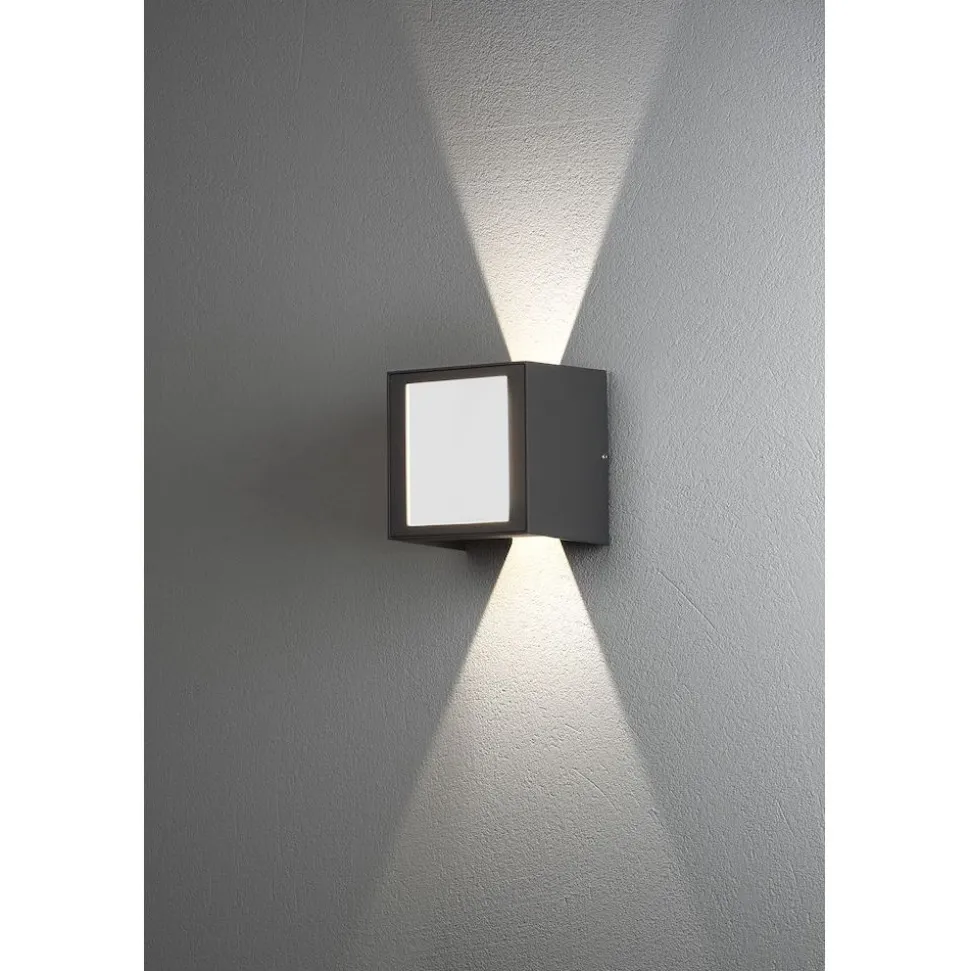LED-Seinävalaisin Konstsmide Cremona 7946-370 3x3W tummanharmaa