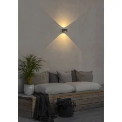 LED-seinävalaisin Konstsmide Gela 2x6W ylös/alas antrasiitti