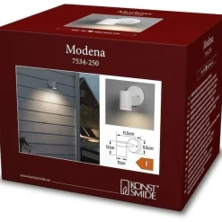 LED-seinävalaisin Konstsmide Modena 7534-750, alas, 4W, musta