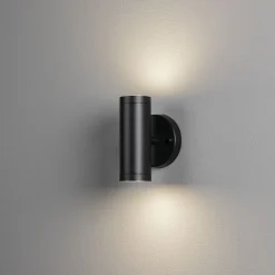 LED-seinävalaisin Konstsmide Modena 7535-750, ylös/alas, 2x4W, musta