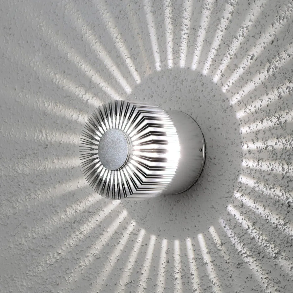 LED-seinävalaisin Konstsmide Monza 7900-310 Ø 90x80 mm alumiini