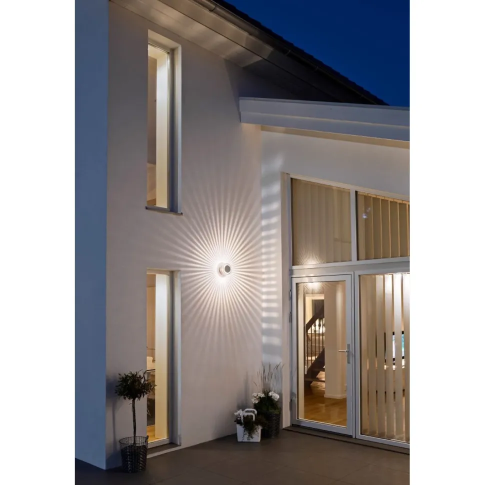 LED-seinävalaisin Konstsmide Monza 7932-310 Ø 150x105 mm alumiini